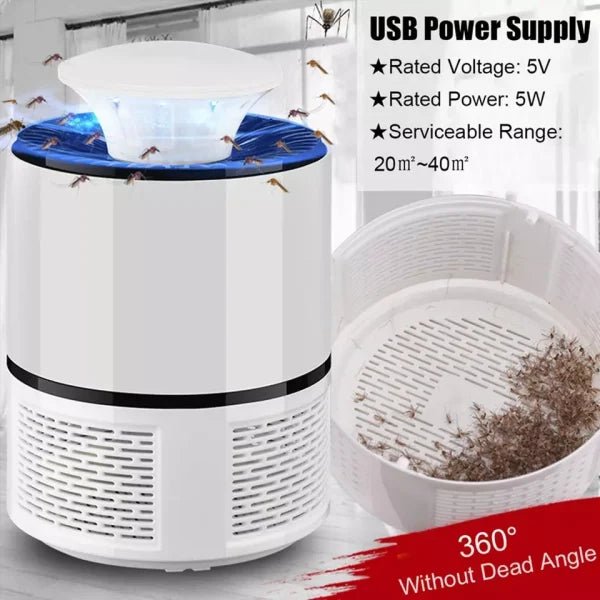 Mosquito Trap With Killer Lamp | مصيدة البعوض مع مصباح قاتل للحشرات - NOOR MART